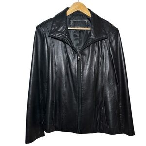 Jones New York Leather Jacket Y2K